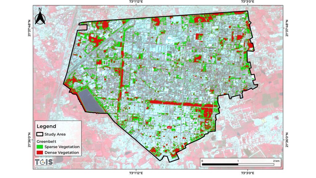 Greenbelt and Carbon Stock of Industry Category: Carbon Stock